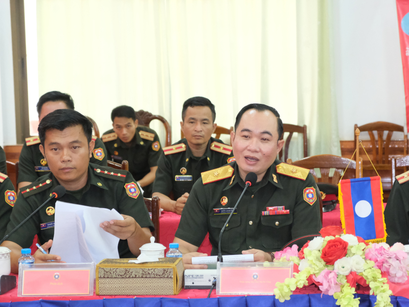 Sĩ quan trẻ Việt Nam - L&agrave;o: Chia sẻ kinh nghiệm cơ sở, tiếp nối mạch nguồn lịch sử