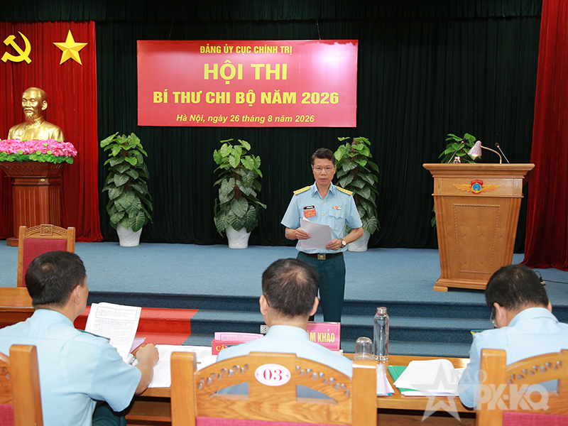 Đảng ủy Cục Chính trị Quân chủng Phòng không-Không quân tổ chức Hội thi Bí thư chi bộ năm 2026