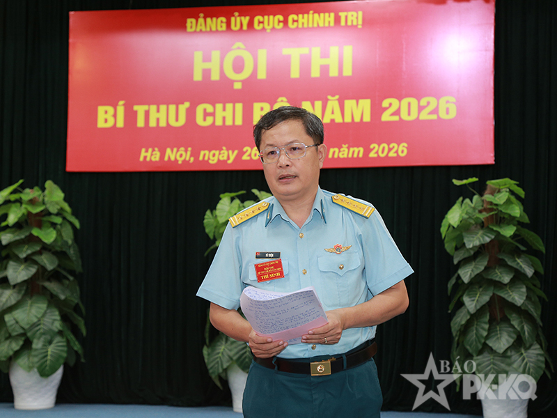 Đảng ủy Cục Chính trị Quân chủng Phòng không-Không quân tổ chức Hội thi Bí thư chi bộ năm 2026