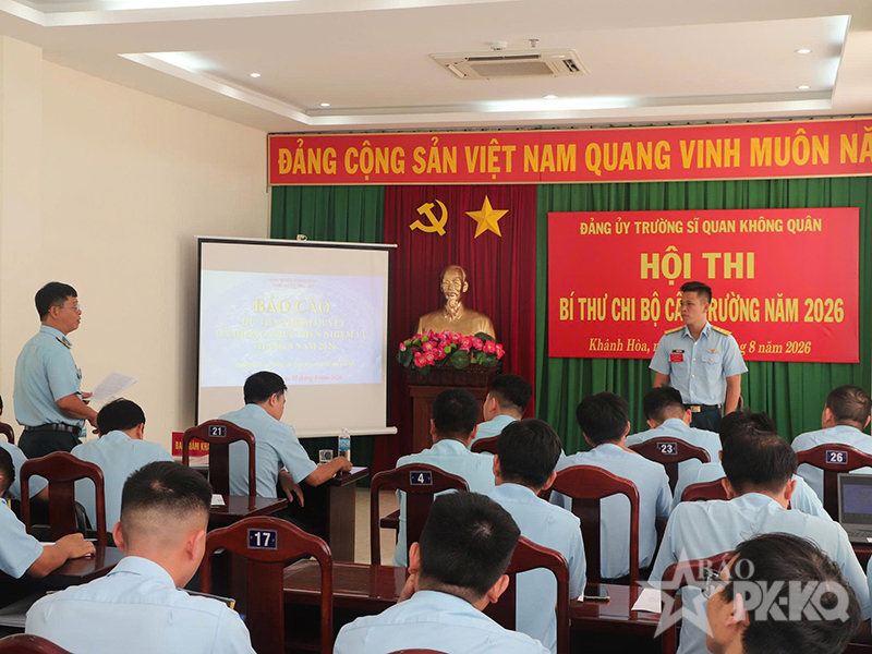 Trường Sĩ quan Không quân tổ chức Hội thi Bí thư chi bộ cấp Trường năm 2026