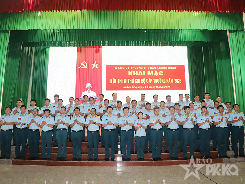 Trường Sĩ quan Không quân tổ chức Hội thi Bí thư chi bộ cấp Trường năm 2026