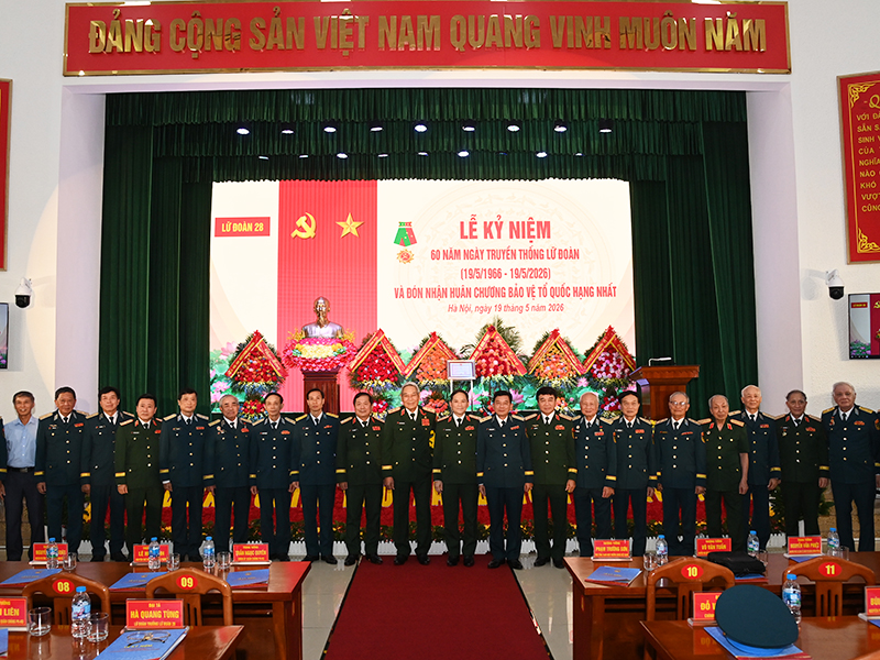 Lữ đo&agrave;n C&ocirc;ng binh 28 tổ chức Lễ Kỷ niệm 60 năm ng&agrave;y truyền thống Lữ đo&agrave;n (19-5-1966/19-5-2026) v&agrave; đ&oacute;n nhận Hu&acirc;n chương bảo vệ Tổ quốc hạng Nhất.