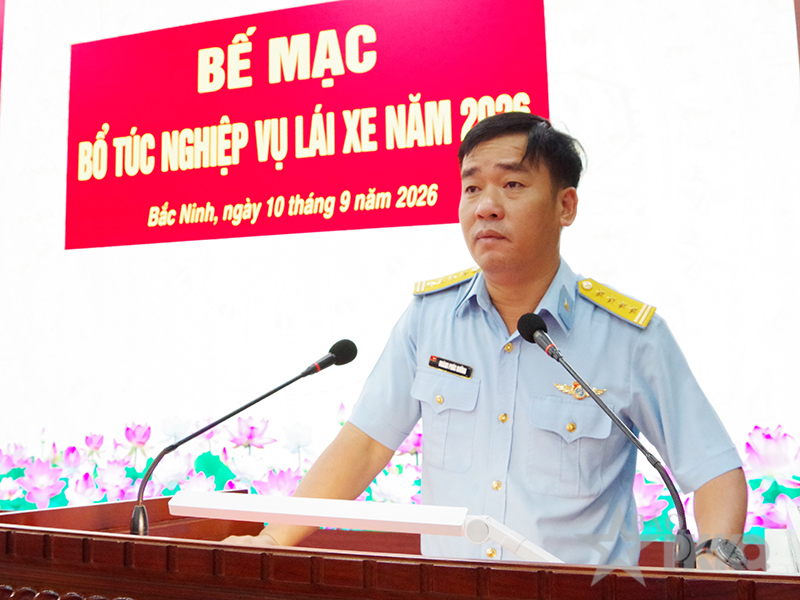 Sư đo&agrave;n 365 tổ chức huấn luyện bổ t&uacute;c nghiệp vụ l&aacute;i xe năm 2026