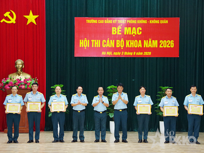 Trường Cao đẳng Kỹ thuật Ph&ograve;ng kh&ocirc;ng-Kh&ocirc;ng qu&acirc;n tổ chức Hội thi C&aacute;n bộ khoa năm 2026