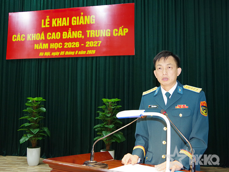 Trường Cao đẳng Kỹ thuật Ph&ograve;ng kh&ocirc;ng-Kh&ocirc;ng qu&acirc;n khai giảng c&aacute;c kh&oacute;a cao đẳng, trung cấp năm học 2026-2027