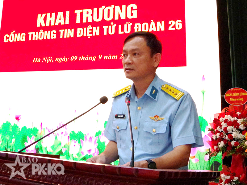 Khai trương Cổng th&ocirc;ng tin điện tử Lữ đo&agrave;n 26