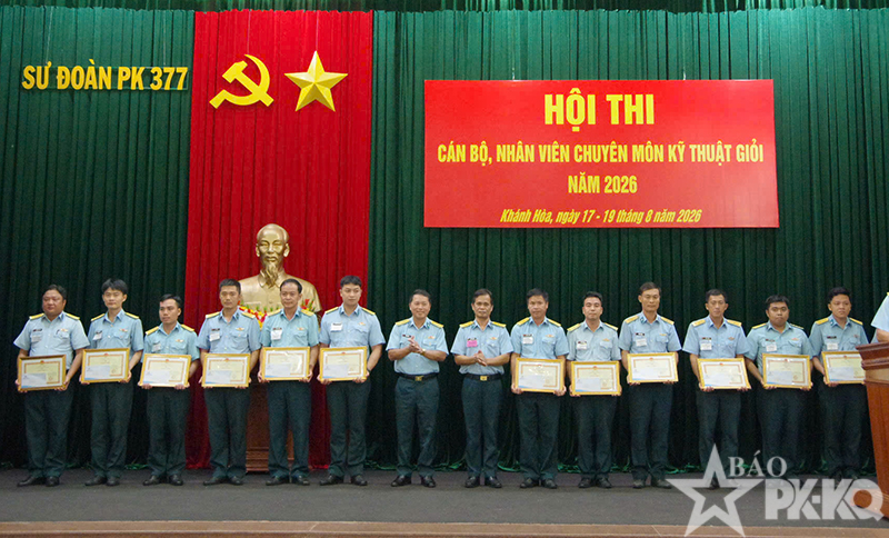 Sư đo&agrave;n 377 tổ chức Hội thi c&aacute;n bộ, nh&acirc;n vi&ecirc;n chuy&ecirc;n m&ocirc;n kỹ thuật giỏi năm 2026