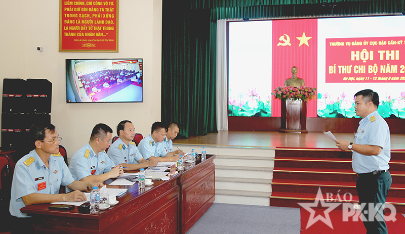 Bồi dưỡng n&acirc;ng cao tr&igrave;nh độ đội ngũ b&iacute; thư chi bộ ở Cục Hậu cần - Kỹ thuật  Qu&acirc;n chủng Ph&ograve;ng kh&ocirc;ng-Kh&ocirc;ng qu&acirc;n
