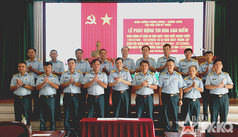 Cục Hậu cần-Kỹ thuật Qu&acirc;n chủng Ph&ograve;ng kh&ocirc;ng-Kh&ocirc;ng qu&acirc;n ph&aacute;t động đợt thi đua cao điểm &ldquo;80 ng&agrave;y thi đua quyết thắng - Viết tiếp bản h&ugrave;ng ca&rdquo;
