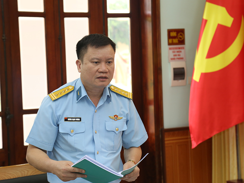 Qu&acirc;n chủng Ph&ograve;ng kh&ocirc;ng-Kh&ocirc;ng qu&acirc;n kiểm tra, nắm t&igrave;nh h&igrave;nh hoạt động CTĐ, CTCT 6 th&aacute;ng đầu năm 2026 tại Nh&agrave; m&aacute;y A31.