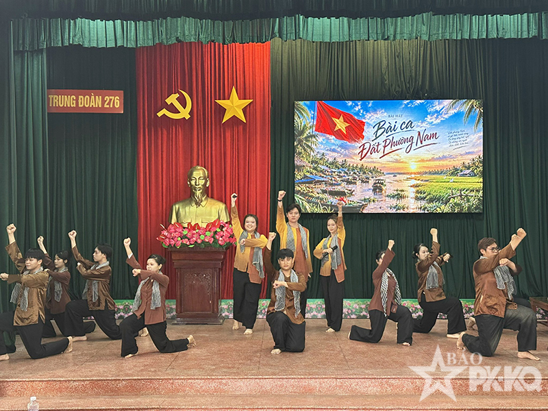 Đo&agrave;n cơ sở Trung đo&agrave;n 276 tổ chức Chương tr&igrave;nh phổ biến gi&aacute;o dục ph&aacute;p luật, van động nh&acirc;n d&acirc;n chấp h&agrave;nh ph&aacute;p luật tại cơ sở