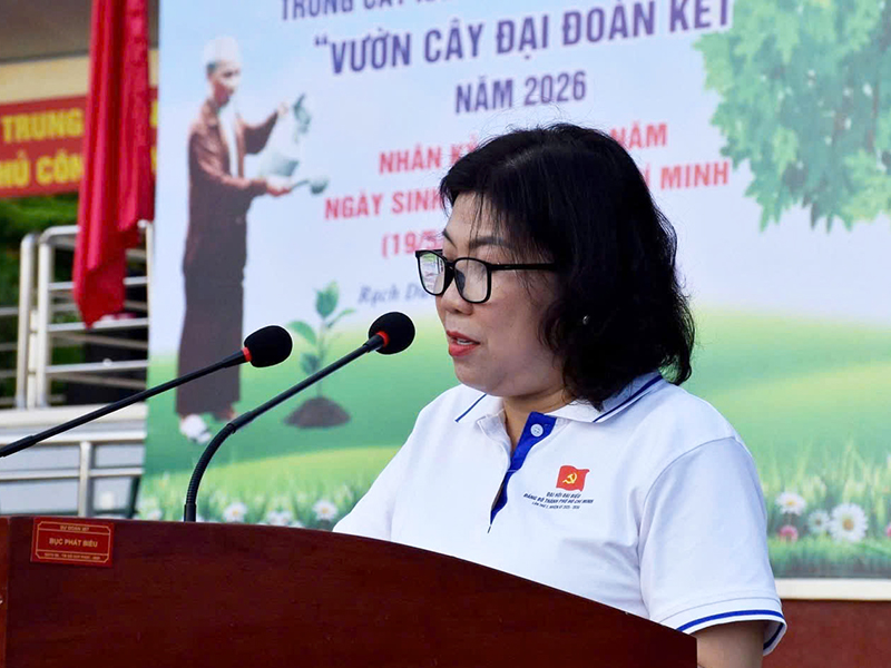 Phường Rạch Dừa, TP Hồ Ch&iacute; Minh phối hợp với Trung đo&agrave;n 261 ph&aacute;t động trồng c&acirc;y xanh v&agrave; ra mắt C&ocirc;ng tr&igrave;nh &ldquo;Vườn c&acirc;y đại đo&agrave;n kết&rdquo; năm 2026