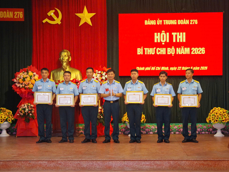 Đảng ủy Trung đo&agrave;n 276 tổ chức th&agrave;nh c&ocirc;ng Hội thi B&iacute; thư chi bộ năm 2026