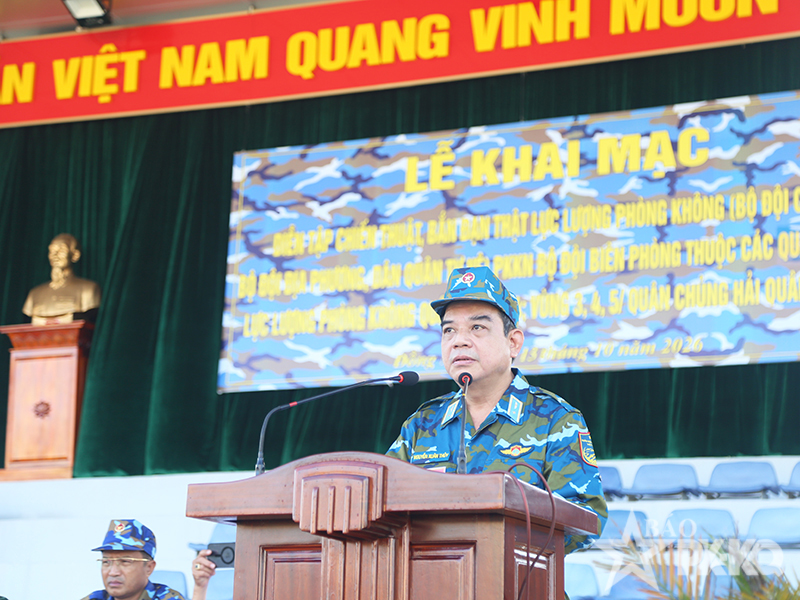 Khai mạc diễn tập chiến thuật, bắn đạn thật lực lượng ph&ograve;ng kh&ocirc;ng lục qu&acirc;n, ph&ograve;ng kh&ocirc;ng nh&acirc;n d&acirc;n c&aacute;c đơn vị ph&iacute;a nam năm 2026