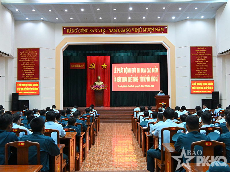 Sư đo&agrave;n 367 ph&aacute;t động Thi đua cao điểm &ldquo;80 ng&agrave;y thi đua quyết thắng - Viết tiếp bản h&ugrave;ng ca&rdquo;
