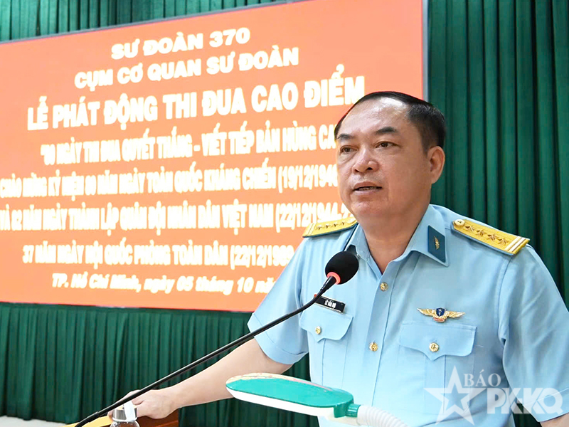 Cụm cơ quan Sư đo&agrave;n 370 ph&aacute;t động đợt thi đua cao điểm &ldquo;80 ng&agrave;y h&agrave;nh động quyết thắng - Viết tiếp bản h&ugrave;ng ca&rdquo;