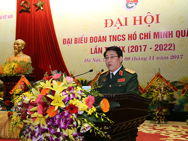 Khai mạc Đại hội đại biểu Đoàn TNCS Hồ Chí Minh Quân đội lần thứ IX (2017-2022)