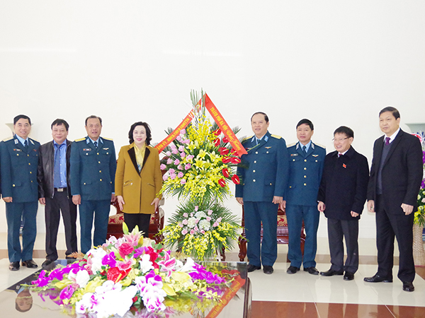 Đoàn đại biểu Thành phố Hà Nội thăm và chúc mừng Sư đoàn Không quân 371
