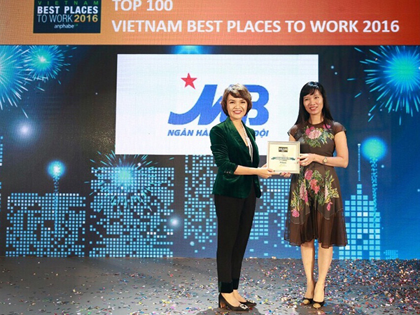 MB vào TOP 5 nơi làm việc tốt nhất Việt Nam trong ngành tài chính - ngân hàng
