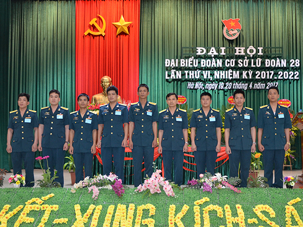 Đoàn cơ sở Lữ đoàn 28 tổ chức Đại hội nhiệm kỳ 2017-2022