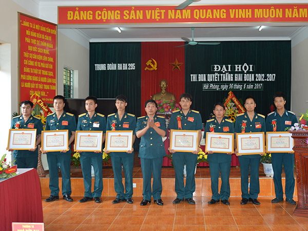 Trung đoàn 295 tổ chức Đại hội Thi đua Quyết thắng giai đoạn 2012-2017