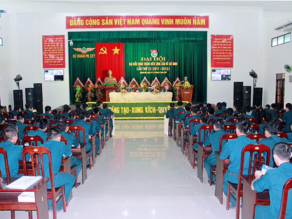 Sư đoàn 377 tổ chức Đại hội Đoàn TNCS Hồ Chí Minh lần thứ IX (2017-2022)