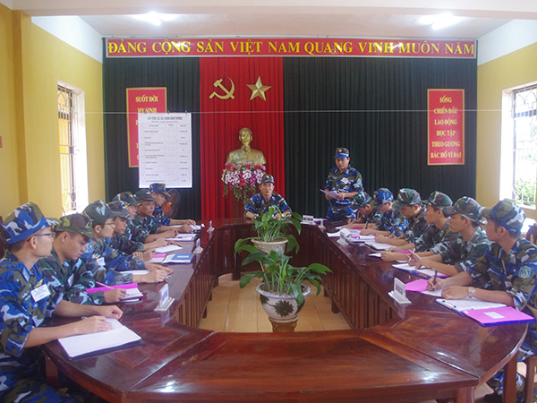 Trung đoàn 228 tổ chức diễn tập Chỉ huy - Tham mưu