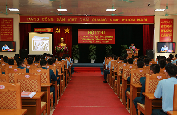 Quân chủng PK-KQ tổ chức Hội thi Tuyên truyền về học tập và làm theo phong cách Hồ Chí Minh