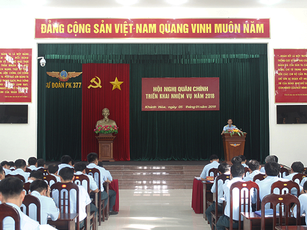 Sư đoàn 377 tổ chức Hội nghị quân chính triển khai nhiệm vụ năm 2018