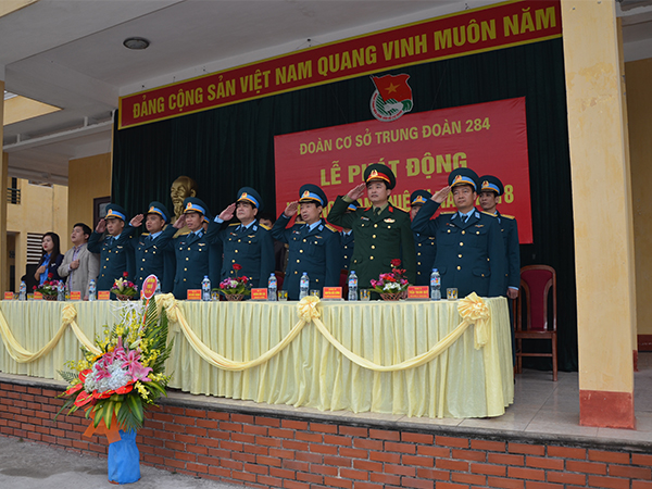 Đoàn cơ sở Trung đoàn 284 (Sư đoàn 365) phát động Tháng Thanh niên năm 2018