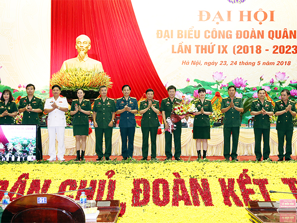 Đại hội đại biểu Công đoàn Quân đội lần thứ IX (2018-2023) thành công tốt đẹp