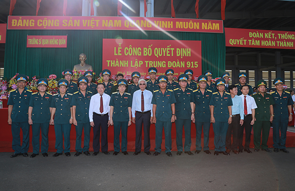 Trường Sĩ quan Không quân tổ chức Lễ công bố quyết định thành lập Trung đoàn 915