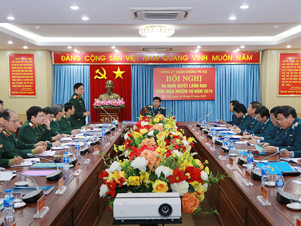 Đảng ủy Quân chủng PK-KQ ra nghị quyết lãnh đạo thực hiện nhiệm vụ năm 2019