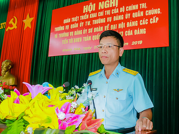 Đảng ủy Sư đoàn 377 tổ chức quán triệt, triển khai chỉ thị về tiến hành Đại hội Đảng các cấp