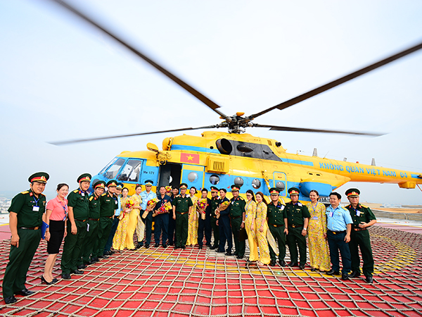 Thử nghiệm thành công sân cất, hạ cánh máy bay trực thăng tại Bệnh viện Quân y 175