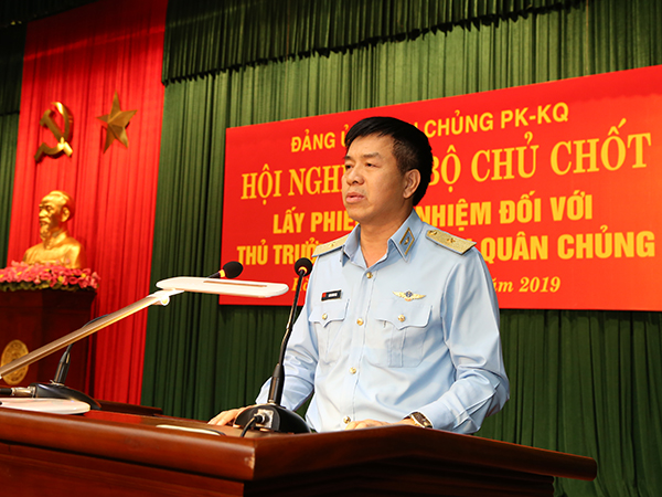 Đảng ủy Quân chủng PK-KQ tổ chức lấy phiếu tín nhiệm