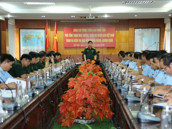 Bộ Tổng Tham mưu kiểm tra Học viện Phòng không - Không quân