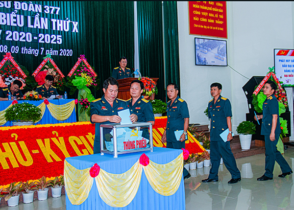 Đảng bộ Sư đoàn 377 tổ chức thành công Đại hội đại biểu lần thứ X, nhiệm kỳ 2020-2025