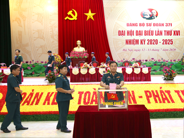 Đảng bộ Sư đoàn 371 tổ chức thành công Đại hội đại biểu lần thứ XVI, nhiệm kỳ 2020 - 2025