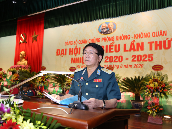 Đại hội đại biểu Đảng bộ Quân chủng Phòng không - Không quân lần thứ X, nhiệm kỳ 2020-2025 thành công tốt đẹp