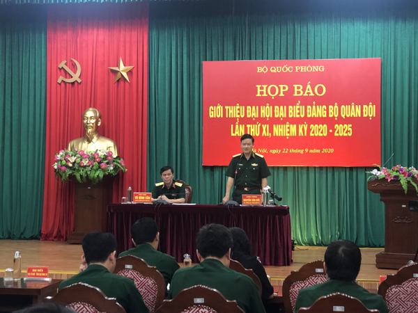 Họp báo giới thiệu Đại hội đại biểu Đảng bộ Quân đội lần thứ XI, nhiệm kỳ 2020-2025