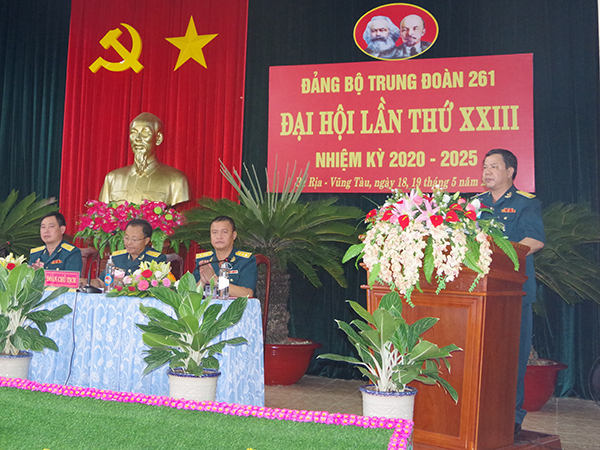 Đảng bộ Trung đoàn 261 tổ chức Đại hội nhiệm kỳ 2020-2025