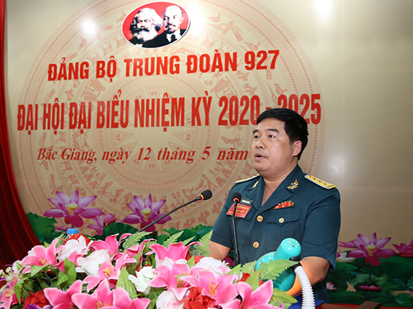 Đảng bộ Trung đoàn 927 tổ chức Đại hội đại biểu nhiệm kỳ 2020 - 2025