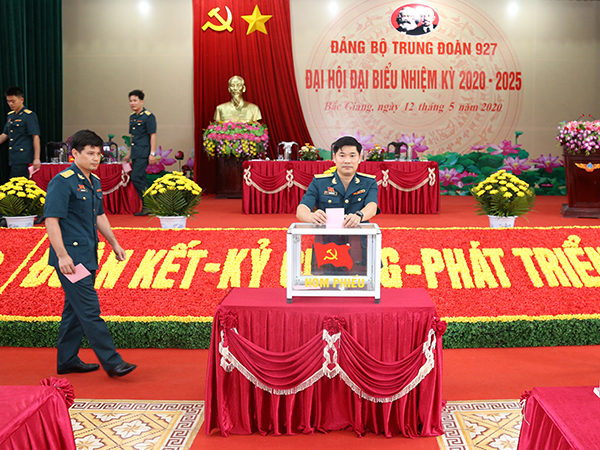 Đảng bộ Trung đoàn 927 tổ chức Đại hội đại biểu nhiệm kỳ 2020 - 2025