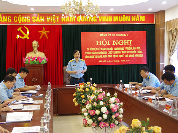 Đảng ủy Sư đoàn 371 sơ kết việc đẩy mạnh học tập và làm theo tư tưởng, đạo đức, phong cách Hồ Chí Minh