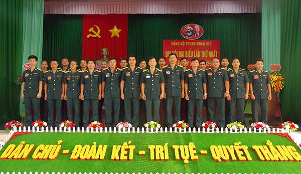 Trung đoàn 915 tổ chức Đại hội đại biểu Đảng bộ lần thứ I, nhiệm kỳ 2020-2025