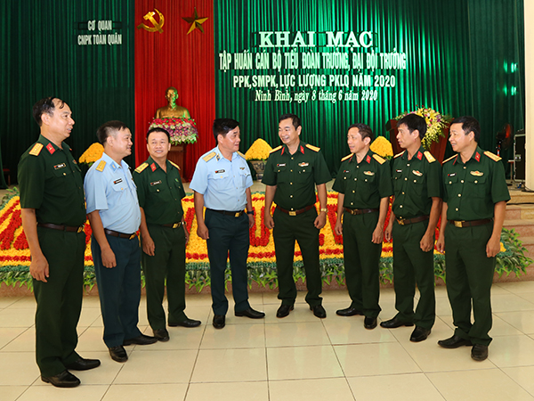 Cơ quan Chủ nhiệm Phòng không toàn quân tập huấn cán bộ Tiểu đoàn trưởng, Đại đội trưởng PPK, SMPK năm 2020