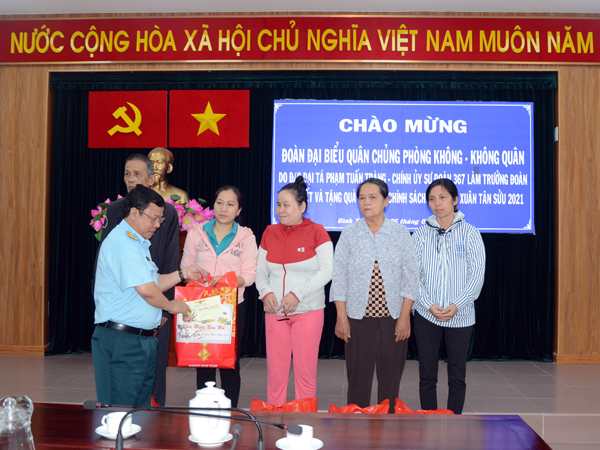 Quân chủng Phòng không - Không quân thăm tặng quà gia đình chính sách trên địa bàn TP Hồ Chí Minh