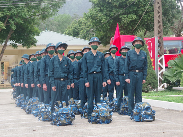 Sư đoàn 371 tổ chức tiếp nhận chiến sĩ mới năm 2021