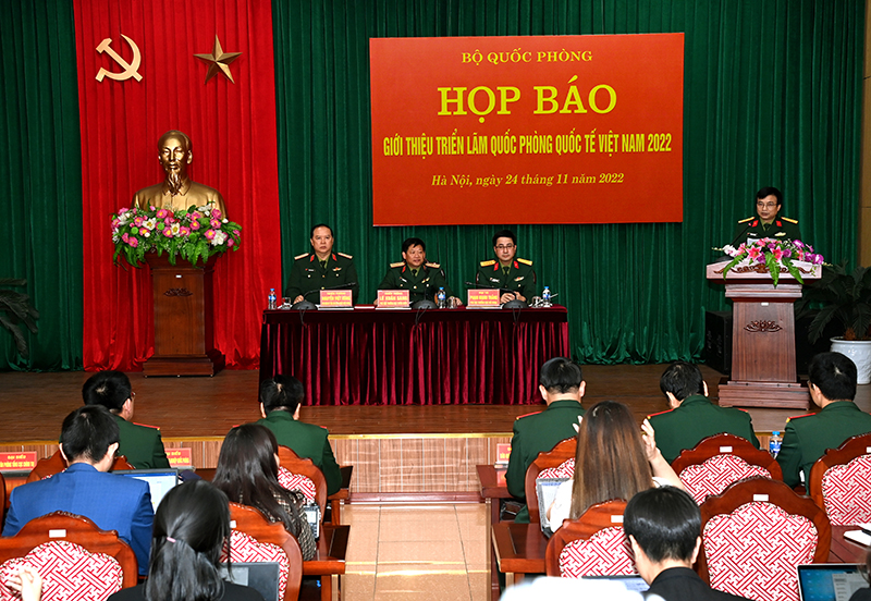 Họp báo giới thiệu Triển lãm Quốc phòng quốc tế Việt Nam 2022